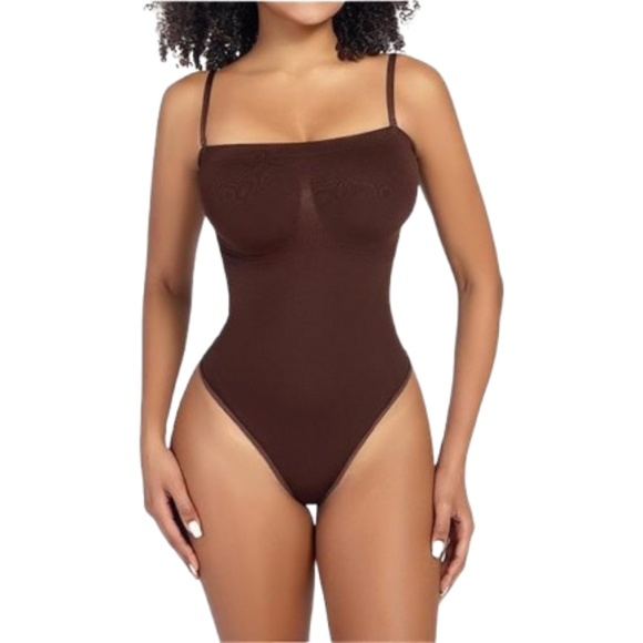 Women’s Tube Tummy Control Thong Bodysuit Shapewear - Picture 1 of 6